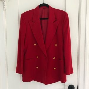 Vintage Red Blazer